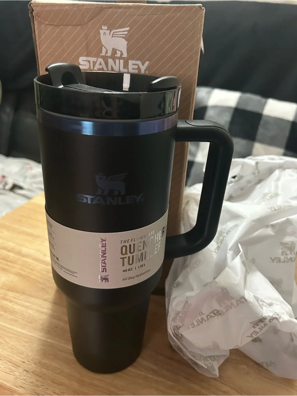 The Quencher H2.0 Flowstate™ Stanley Tumbler | 40 OZ Black Chroma New in Box - Picture 2 of 10